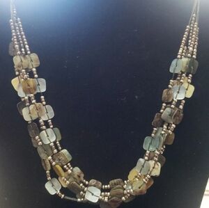 5 Layered Abalone Chip Necklace (Not Sure If It's Real Abalone).
